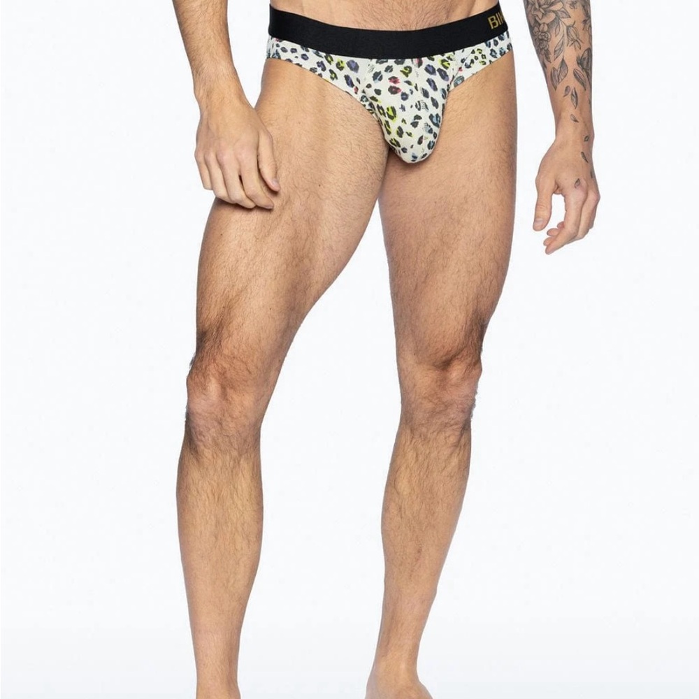 Bike Athletic Modal Animal Print Briefs - Picture 2 of 5